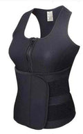 Snatched Sweat Trainer Top – Waist Slimming Zip Vest